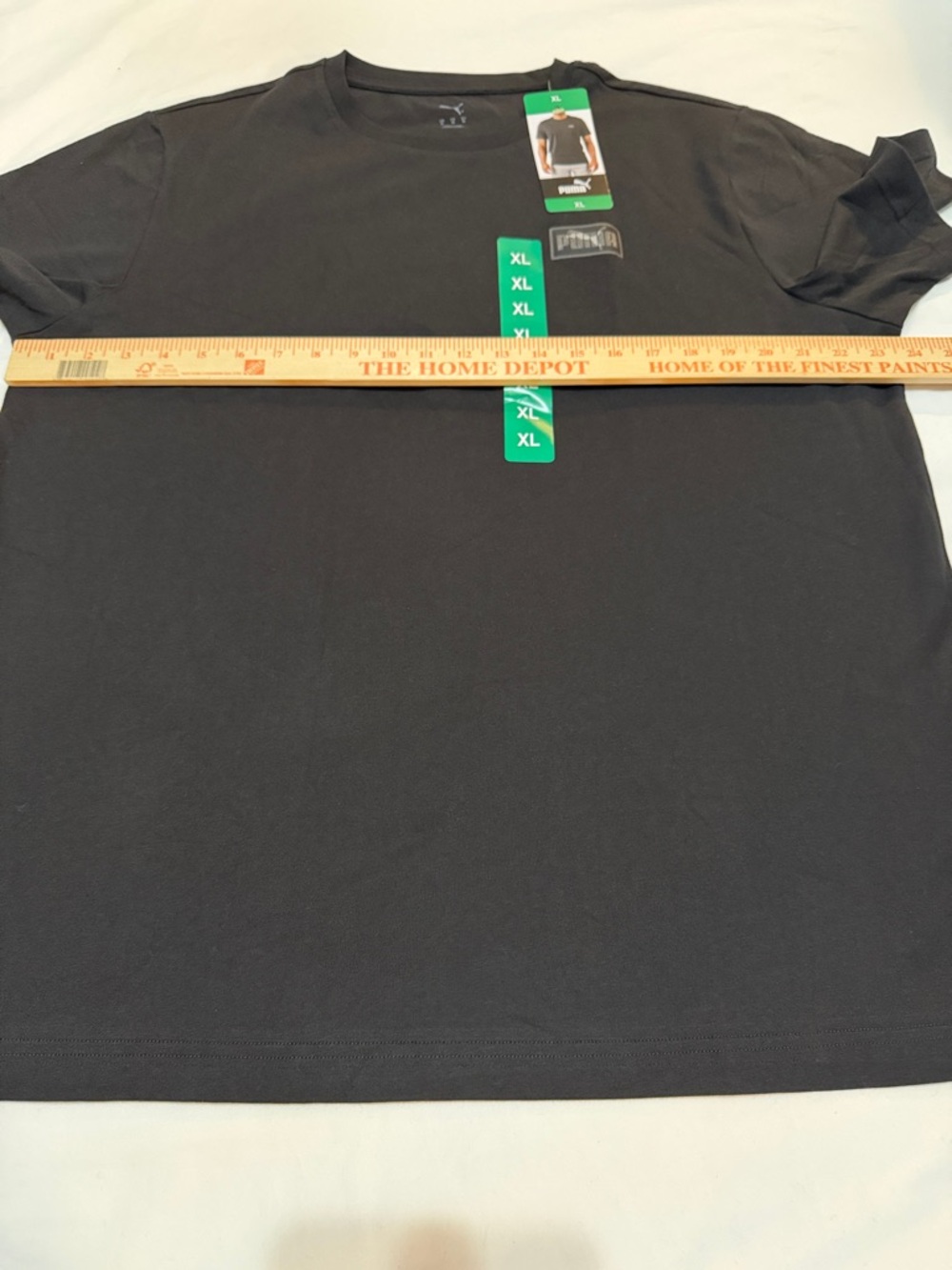 Puma Men's Crew Neck Cotton T-Shirt in Black XL NWT - Picture 4 of 7